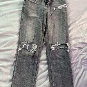 Distressed Grey Women's Jeans